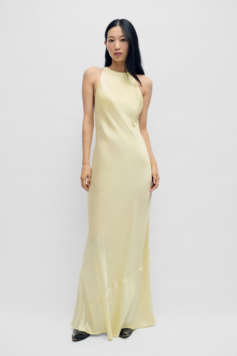 HIGH LOW DRESS-VANILLA FLOWER Maxi Dress Silk Laundry