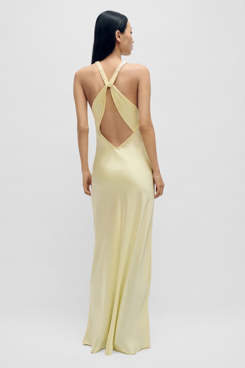 HIGH LOW DRESS-VANILLA FLOWER Maxi Dress Silk Laundry