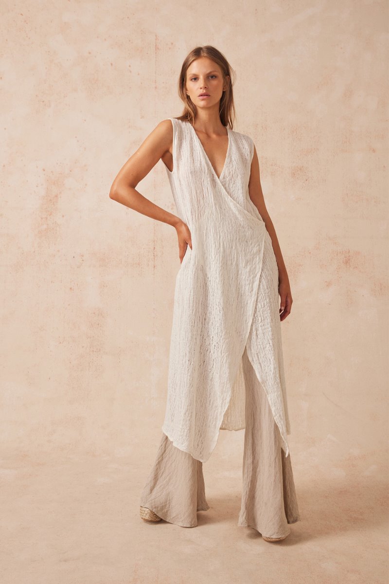 ATLAS SLIP MIDI DRESS-STRACCIATE Midi Dress Estilo Emporio