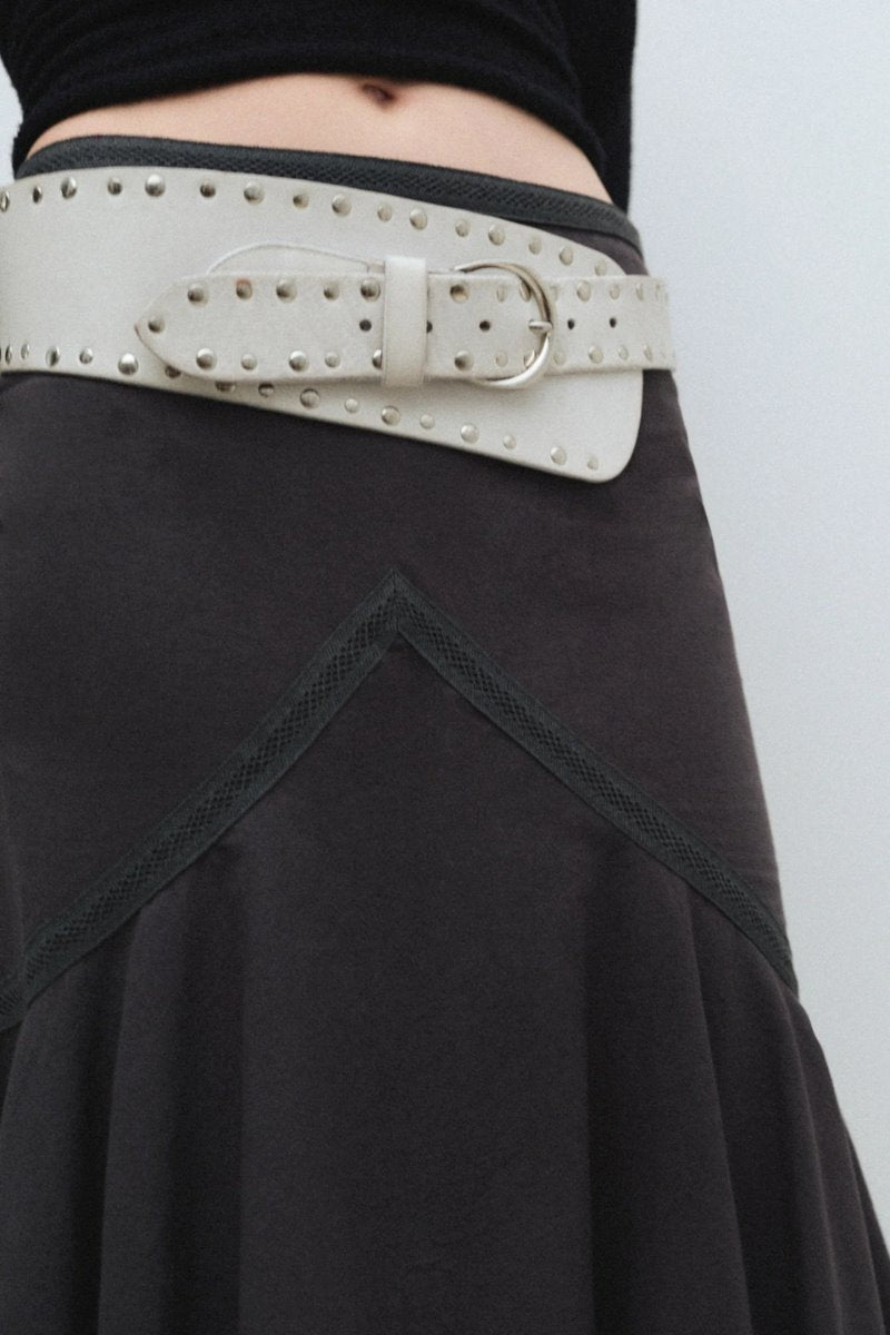 CASILDA BELT-WHITE Leather Gimaguas