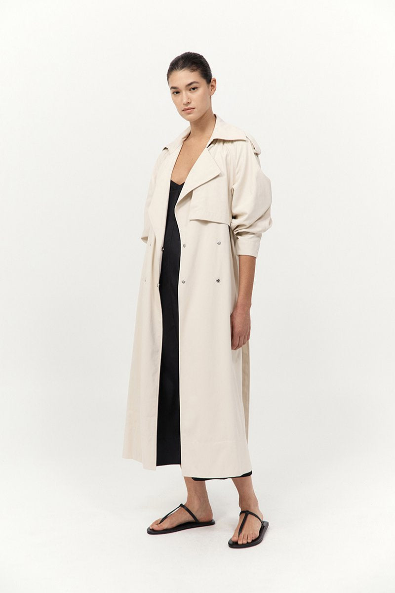 RELAXED TRENCH-PUTTY Jackets ST AGNI