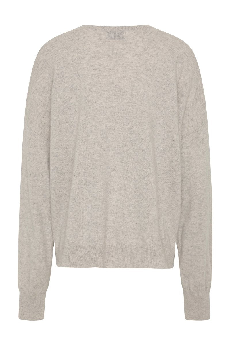 CASHMERE SWEATER-GREY MARLE Knitwear ST AGNI