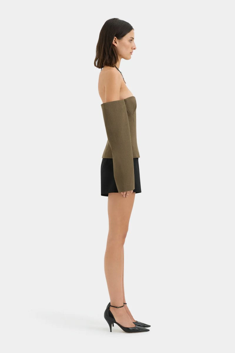 SARTORIA BODICE-CHOCOLATE MARLE Tops SIR.