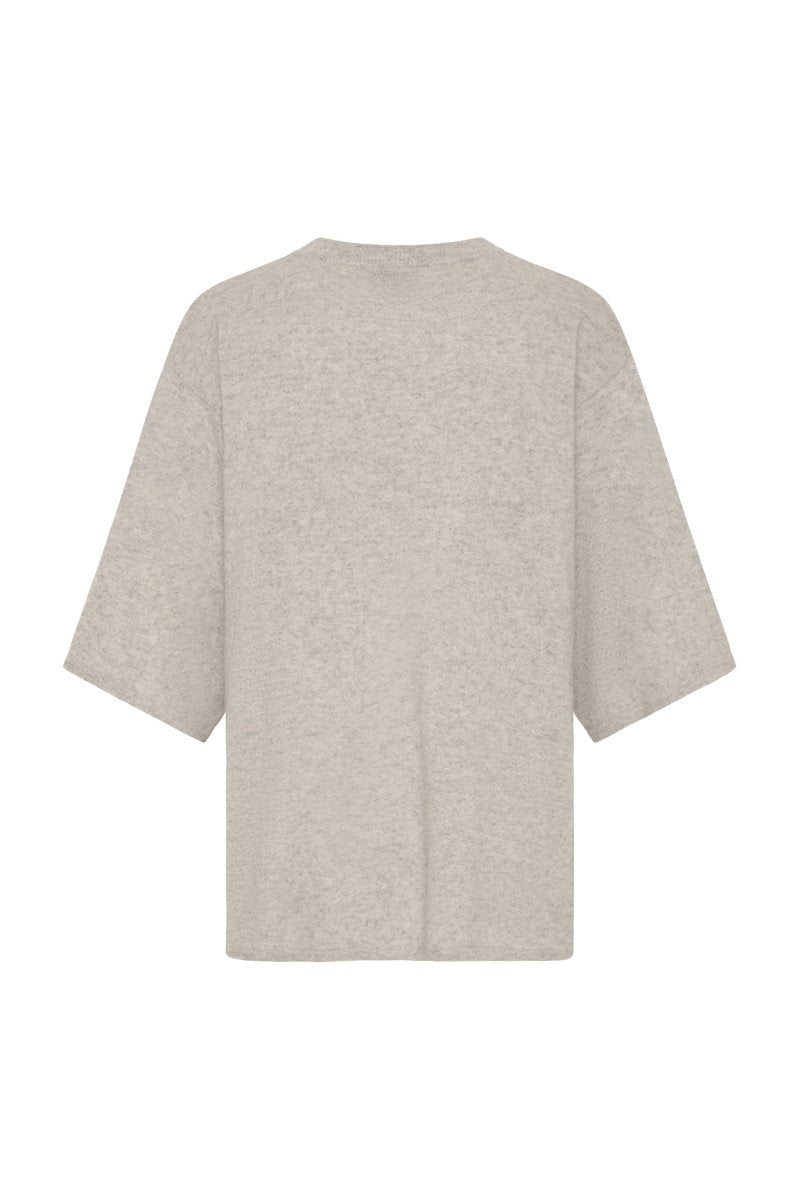 CASHMERE COPAIN TEE-GREY MARLE Tops ST AGNI