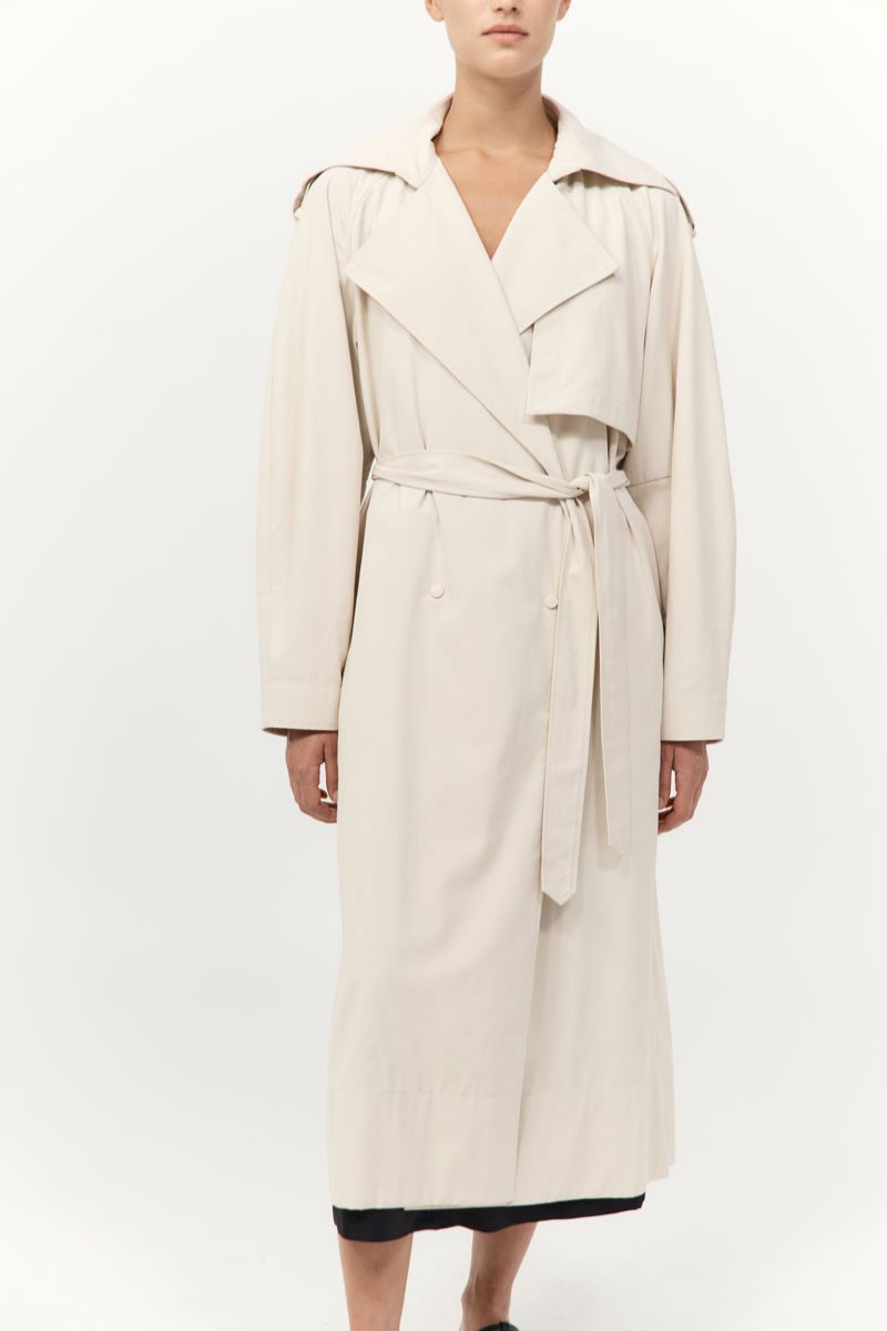 RELAXED TRENCH-PUTTY Jackets ST AGNI