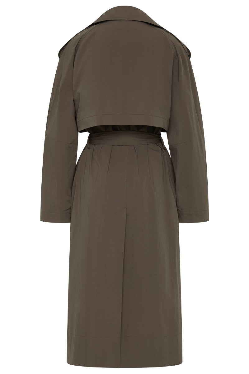 RELAXED TRENCH-KHAKI Jackets ST AGNI