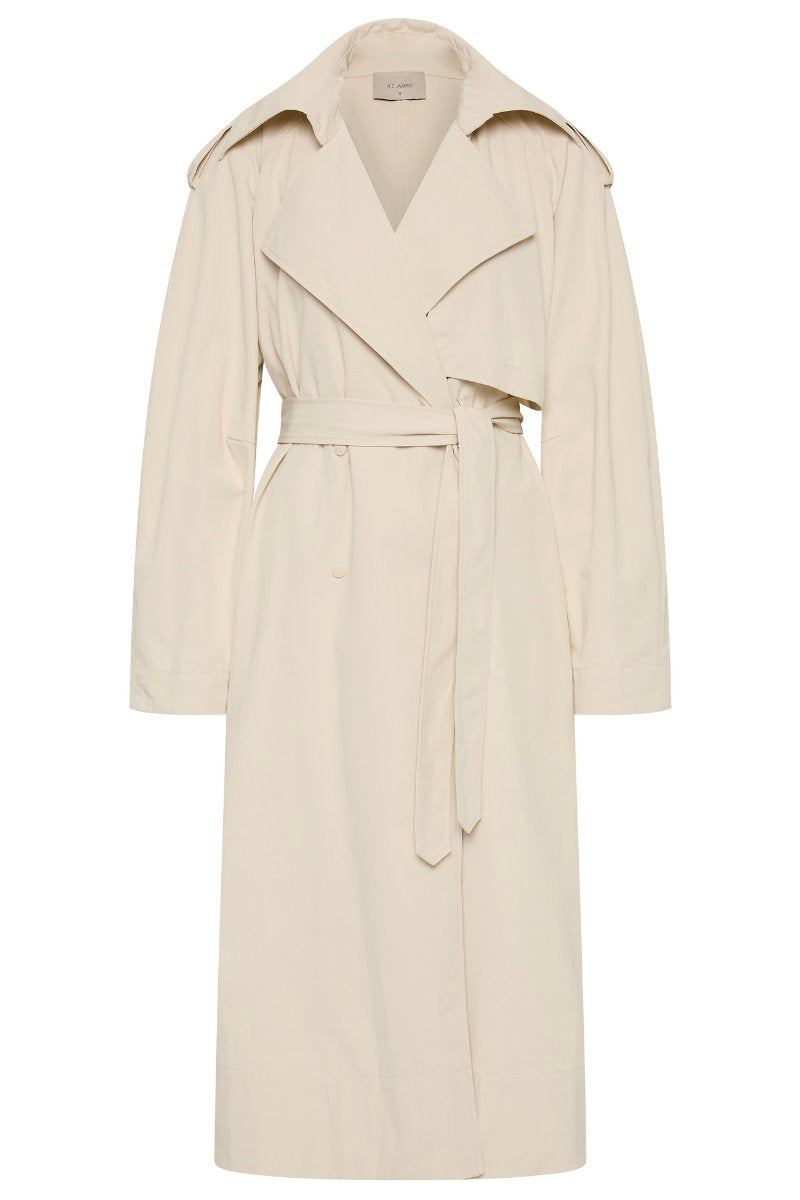 RELAXED TRENCH-PUTTY Jackets ST AGNI