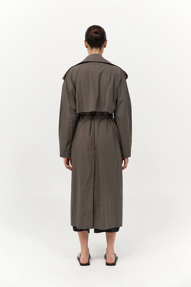 RELAXED TRENCH-KHAKI Jackets ST AGNI