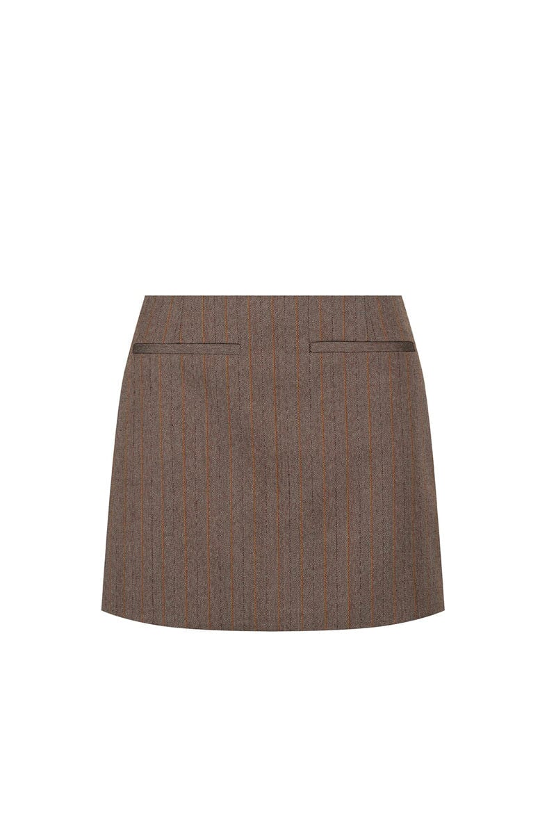 BRIDGET MICRO MINI SKIRT-PINSTRIPE Skirts HANSEN AND GRETEL