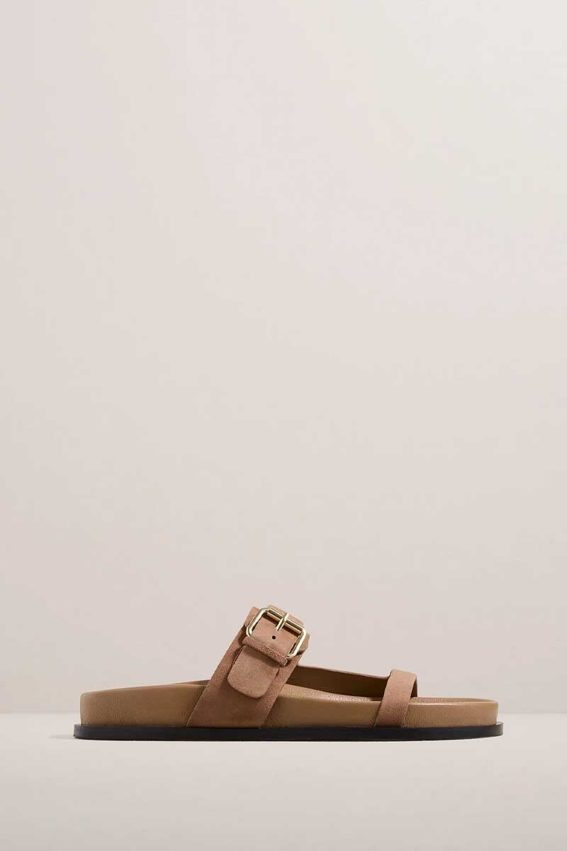 THE PRINCE SANDAL-NUTMEG SUEDE Shoes A.Emery