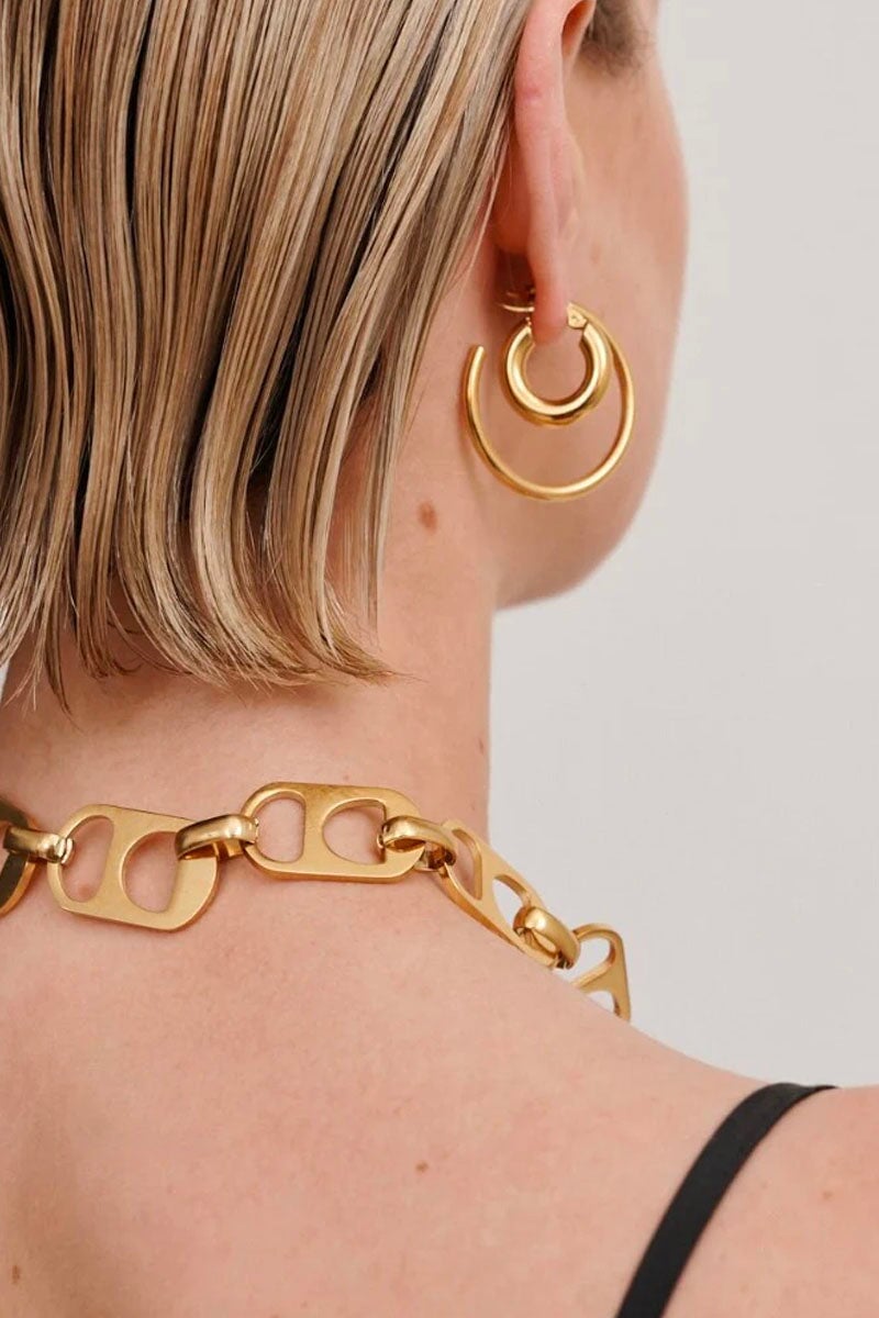 BABY HOOPS EARRING-GOLD Jewellery Anna Rossi Jewellery