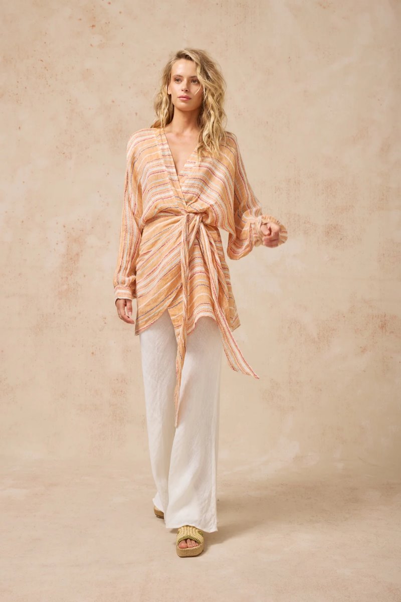 AINU DRESS-HERMES Midi Dress Estilo Emporio