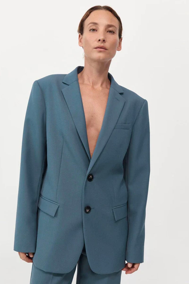 CARTER BLAZER-SLATE Jackets ST AGNI