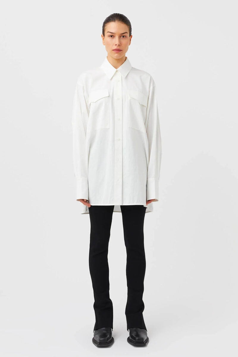 VESTA OVERSIZED SHIRT-WHITE Shirts Camilla and Marc