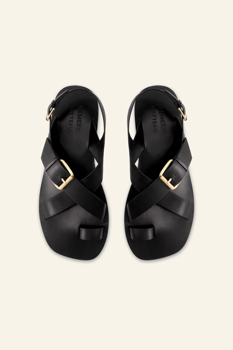 ZAHARA SANDAL-BLACK General A.Emery 36 Black
