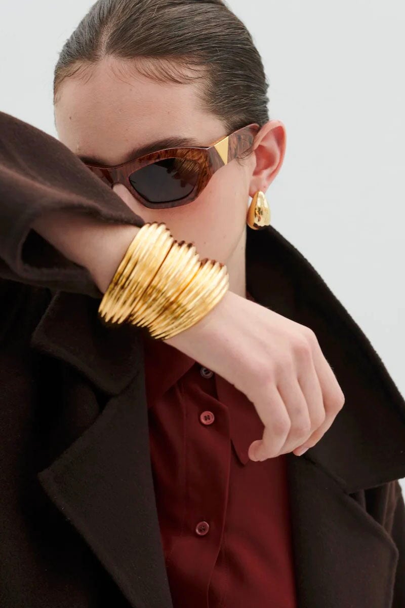 WORN IN PARIS BANGLE-GOLD Jewellery Anna Rossi Jewellery