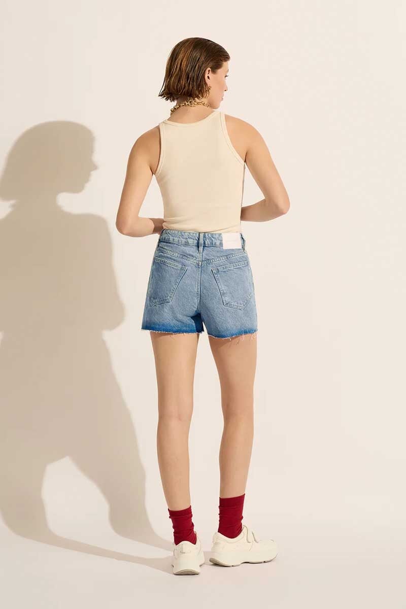 ANNIE HIGH CLASSIC SHORT-FORMER Denim Outland Denim