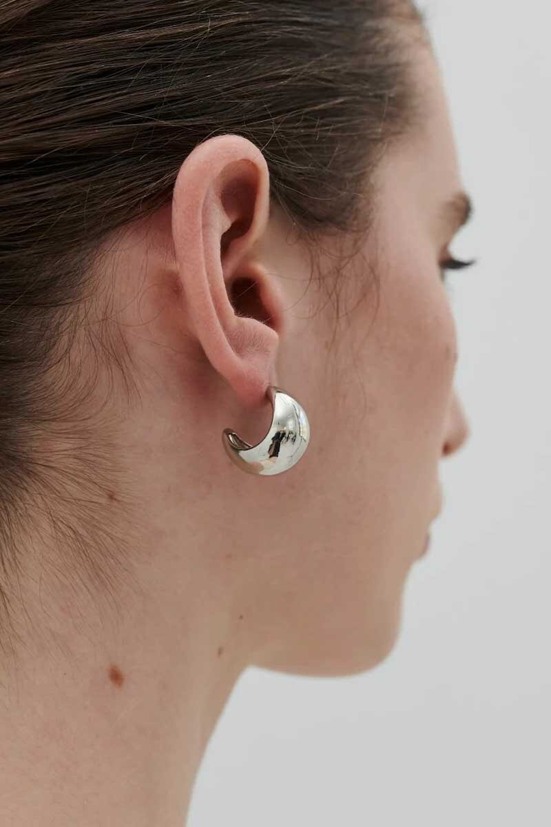 POOLSIDE MINI HOOPS-GUN Jewellery Anna Rossi Jewellery