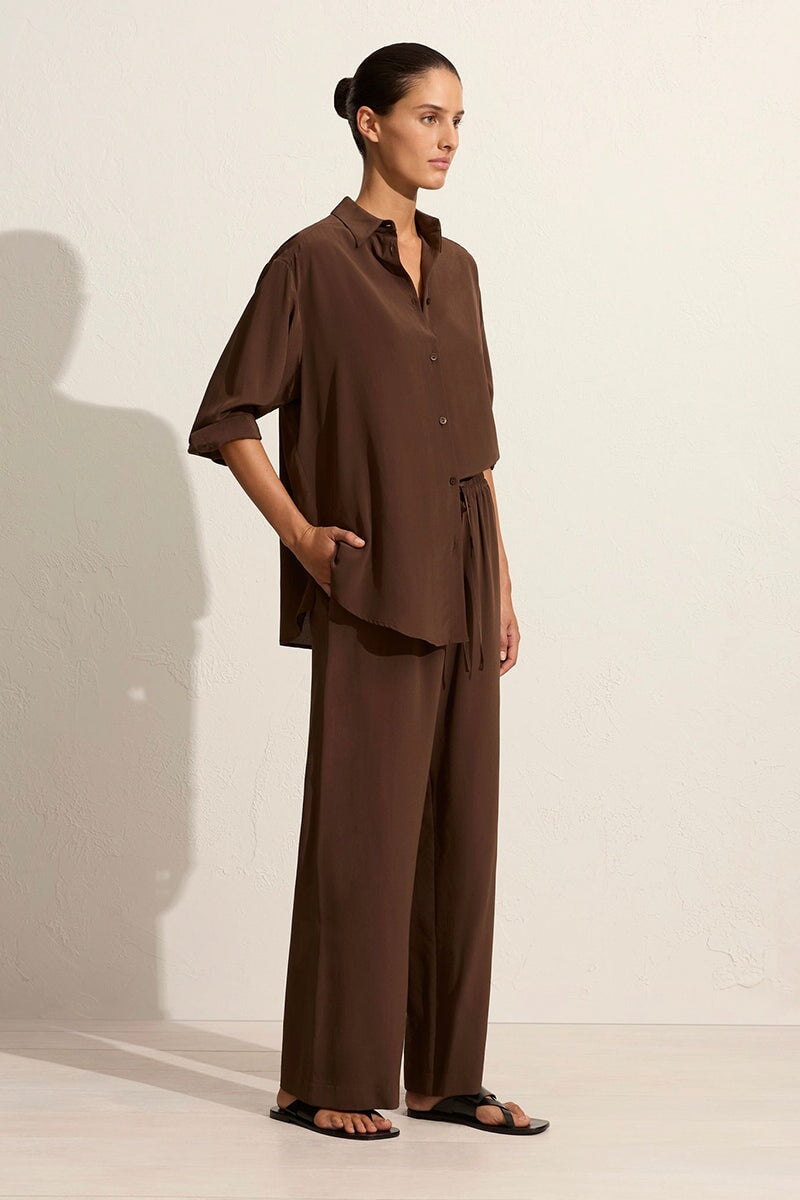 DRAWSTRING TROUSER-SABLE Pants Matteau