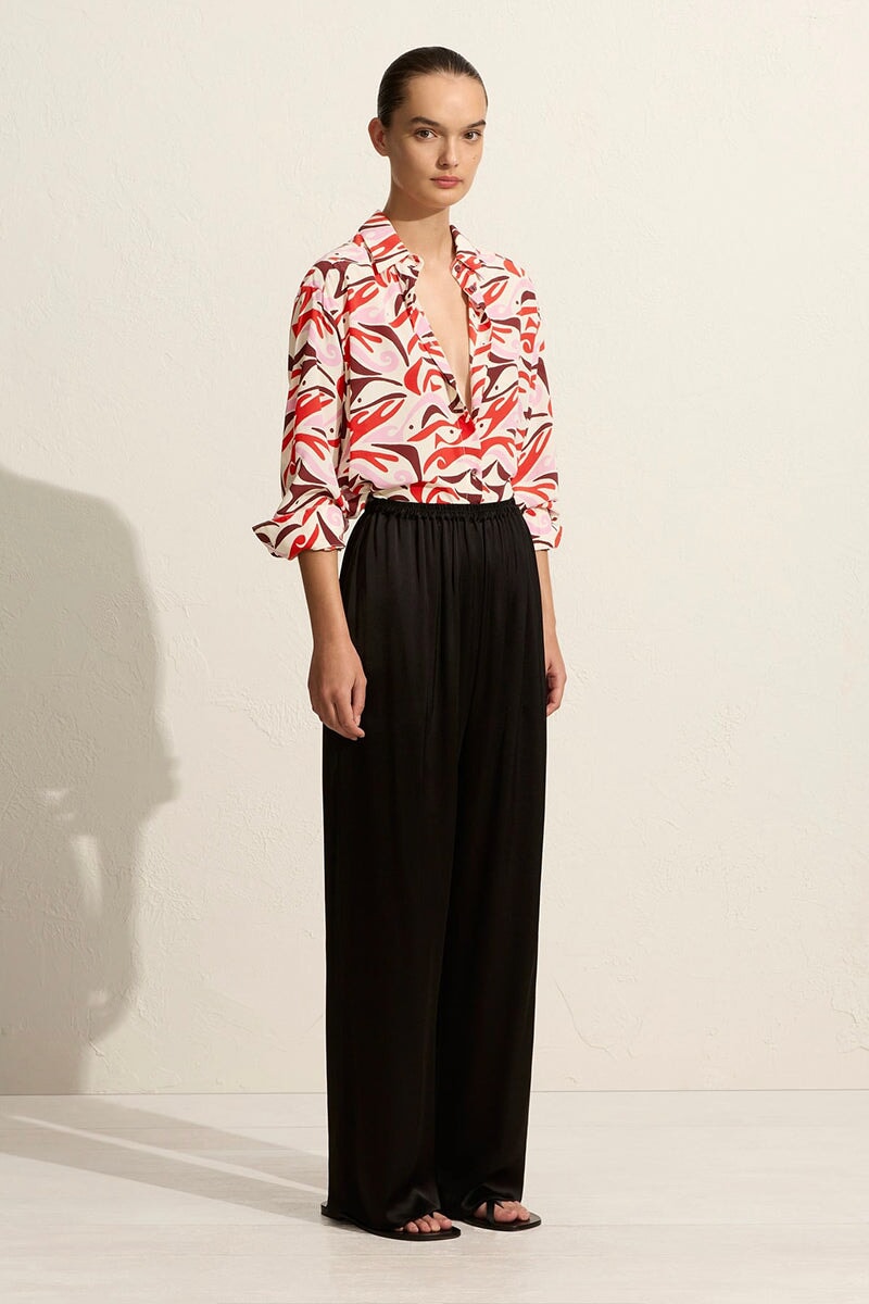 LONG SLEEVE SILK SHIRT-PESCADO ROSSO Shirts Matteau 1 Pescado Rosso