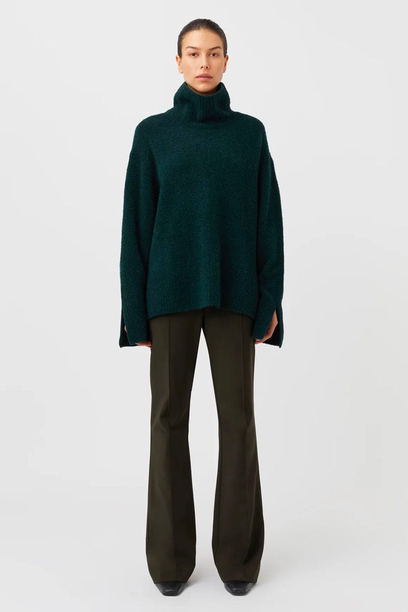 BRYN HIGH WAISTED PANT-EVERGREEN Pants Camilla and Marc