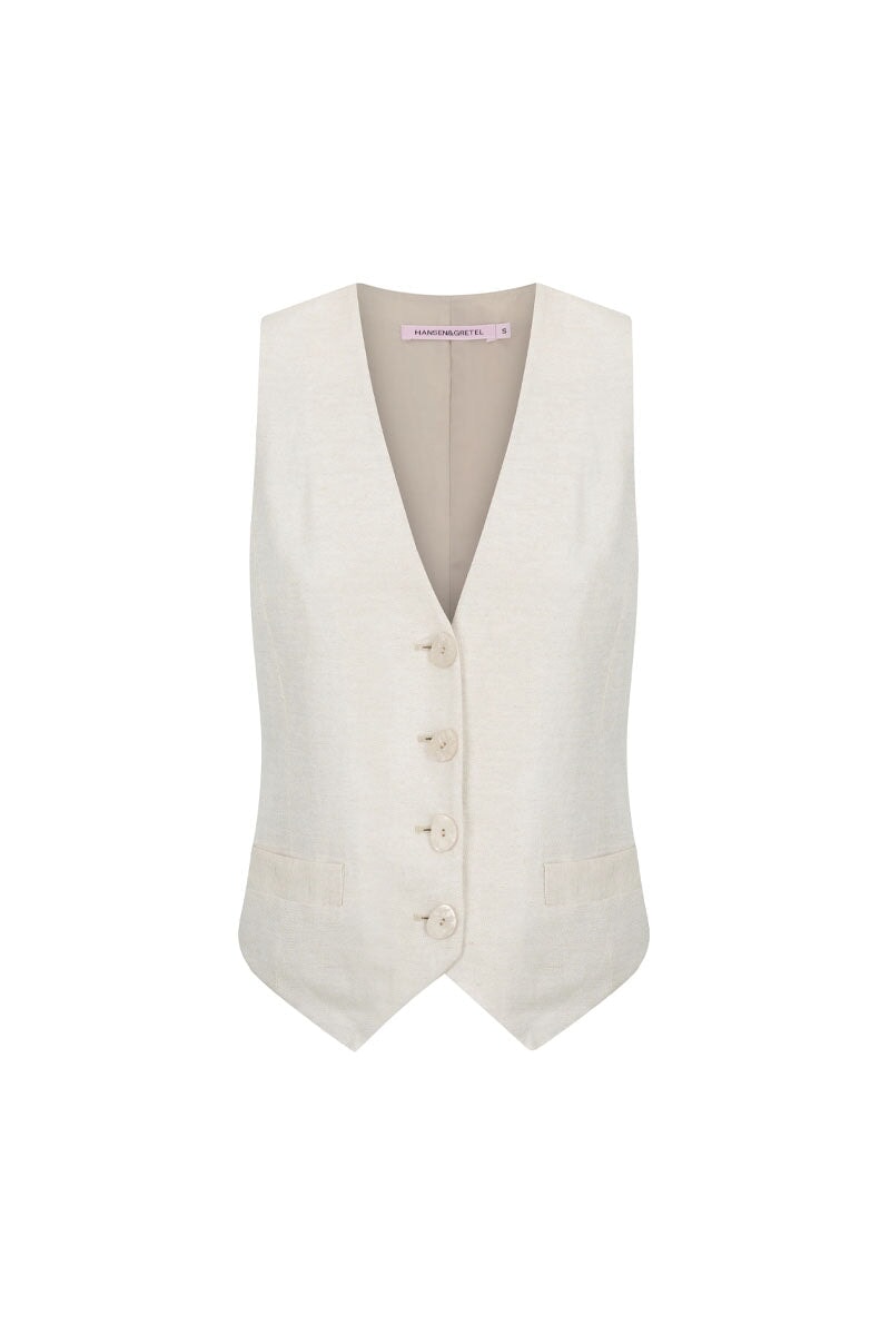 BALMY VEST-WHEAT Jackets HANSEN AND GRETEL XS Wheat