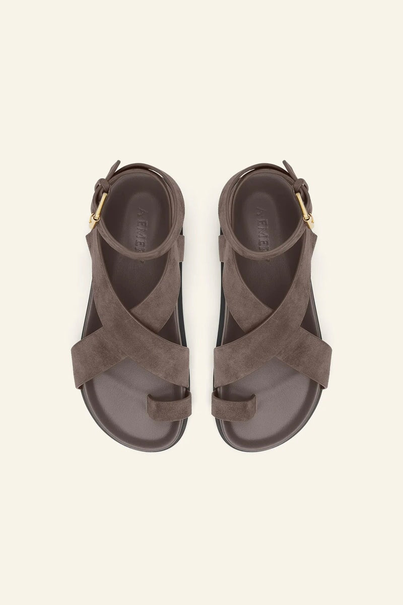 JALEN SANDAL-SLATE SUEDE Shoes A.Emery 36 Slate Suede