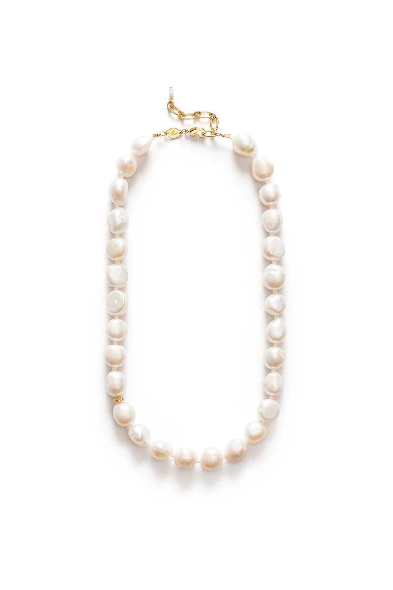 STELLAR PEARLY NECKLACE-GOLD Jewellery Anni Lu Uni Gold