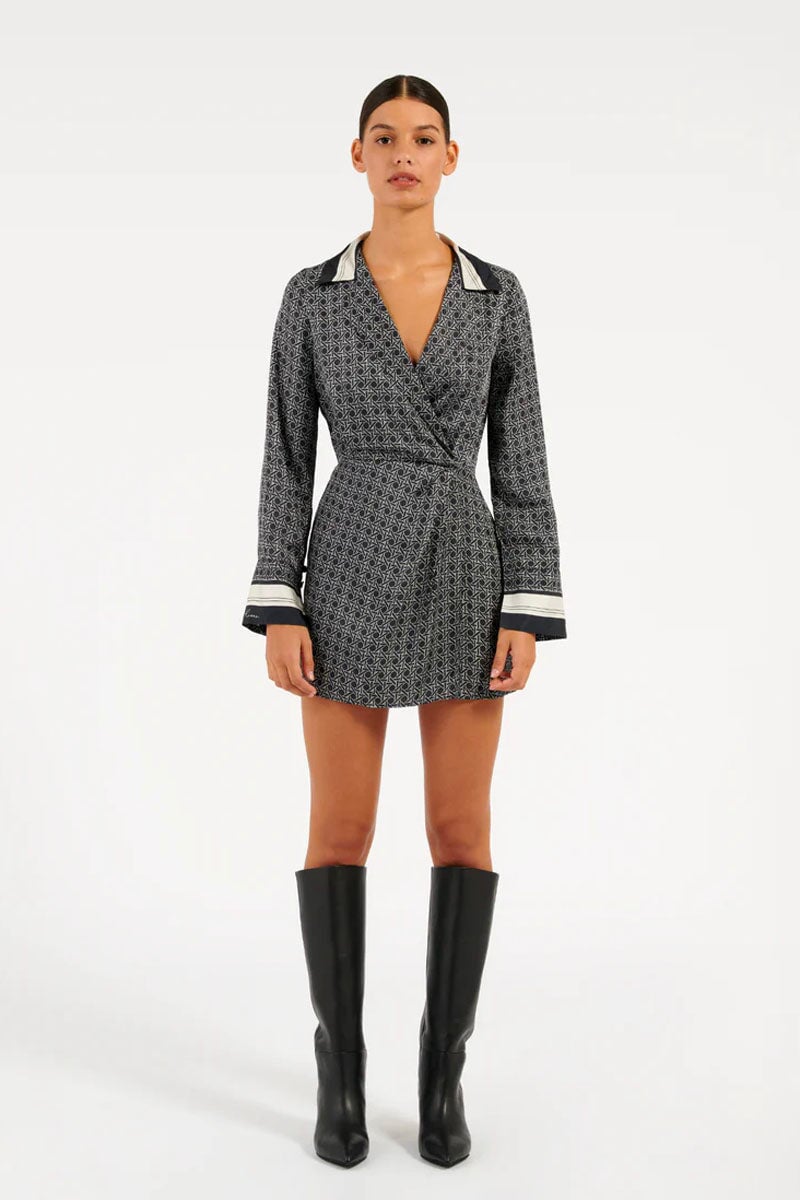 WALKER MINI DRESS-SAINT GERMAN PRINT Dress ROAME. 0 Saint German Print