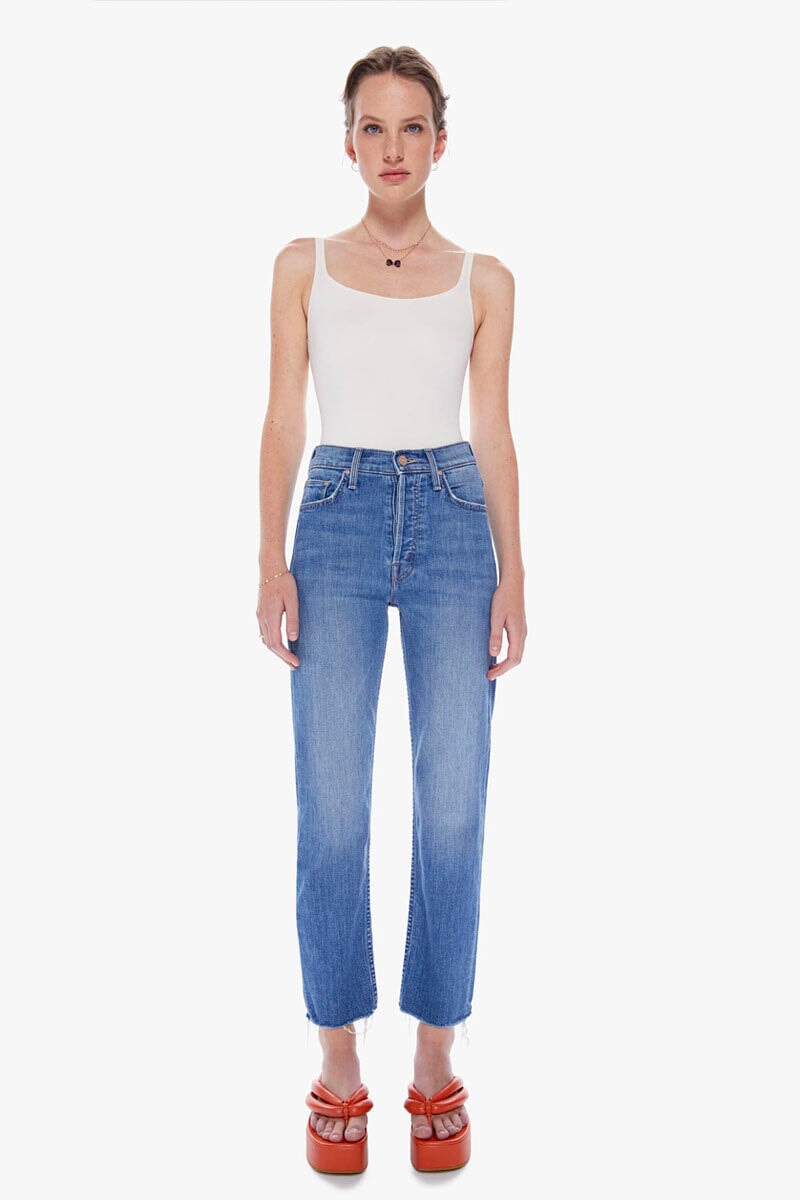 THE TOMCAT ANKLE FRAY-FROM OUT OF TOWN Denim MOTHER 23 From Out of Town