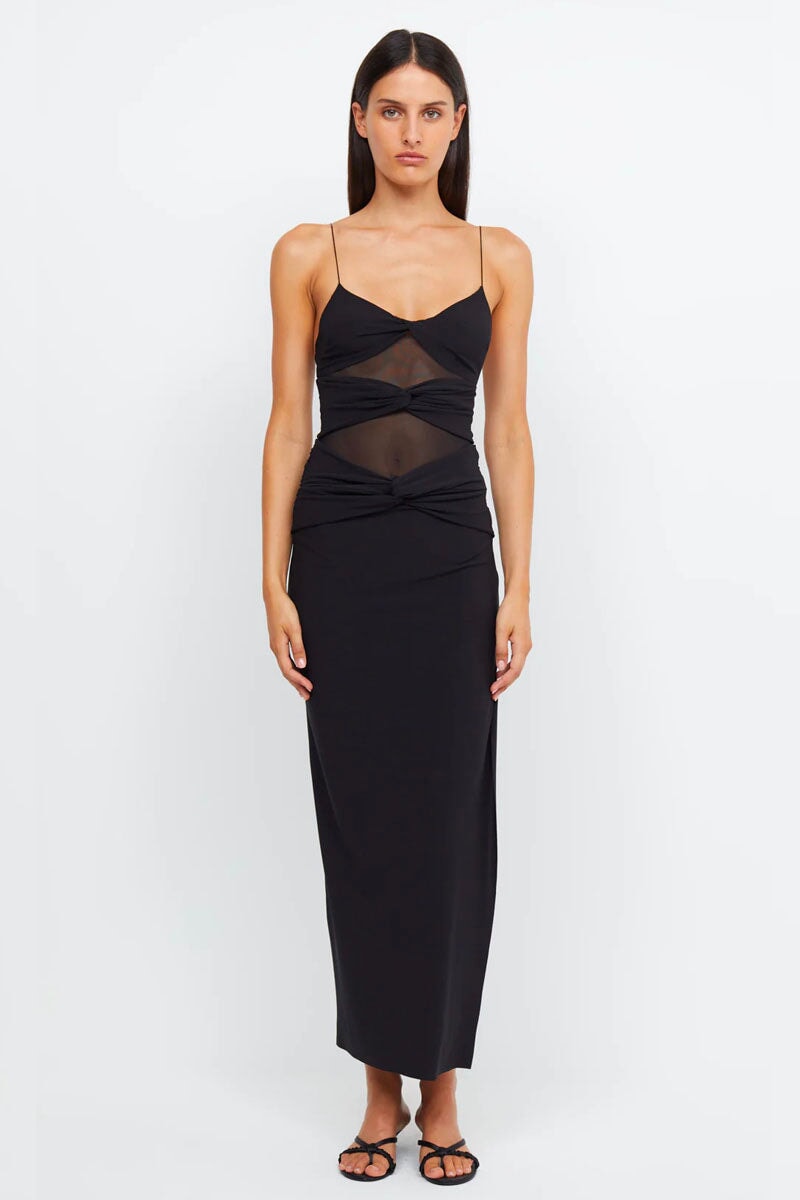 MONTANA TWIST MAXI DRESS-BLACK Dress Bec and Bridge