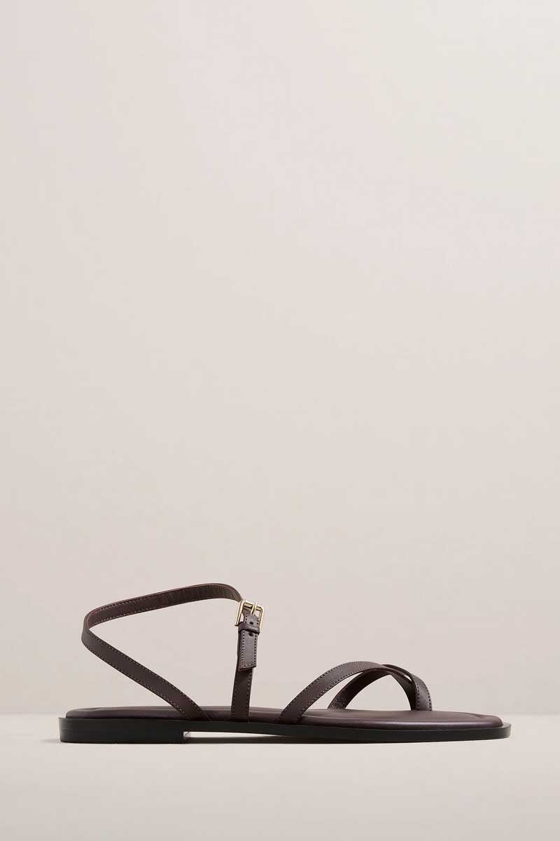 THE LUCIA SANDAL-WALNUT Shoes A.Emery