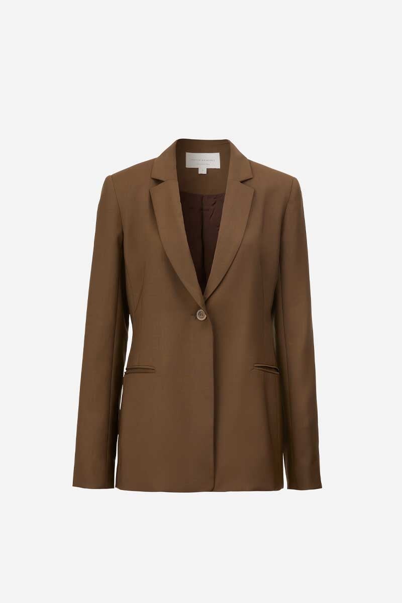 HOMETOWN BLAZER-BURNT UMBER Blazers Viktoria and Woods 0 Burnt Umber