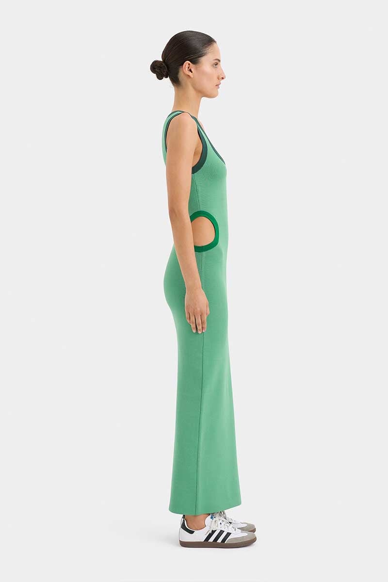 SALVADOR CUT OUT DRESS-EMERALD Dress SIR.
