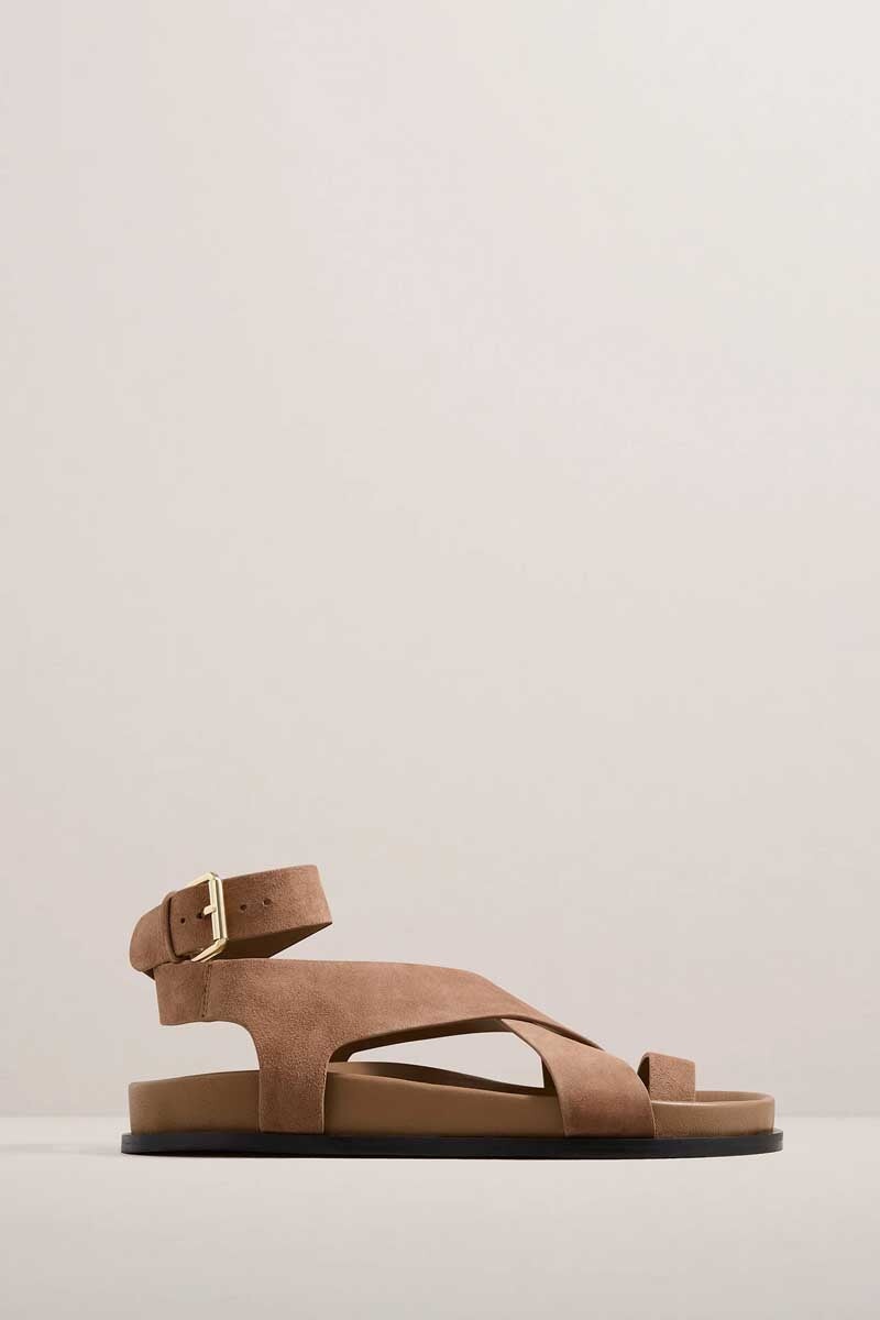 THE JALEN SANDAL-NUTMEG SUEDE Shoes A.Emery