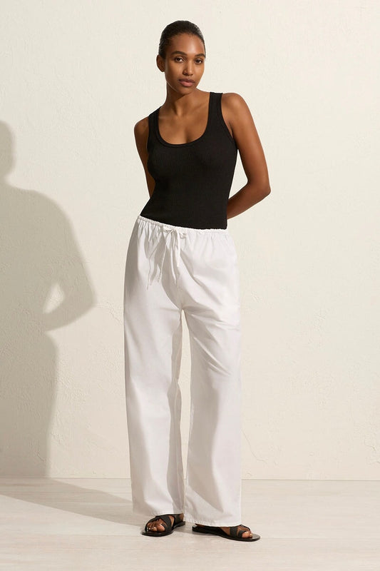 DRAWCORD PANT-WHITE Pants Matteau 1 White
