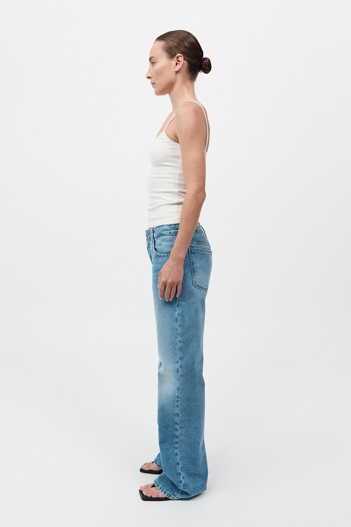 90S LOW RISE JEANS BY OUTLAND DENIM-90S BLUE Pants ST AGNI