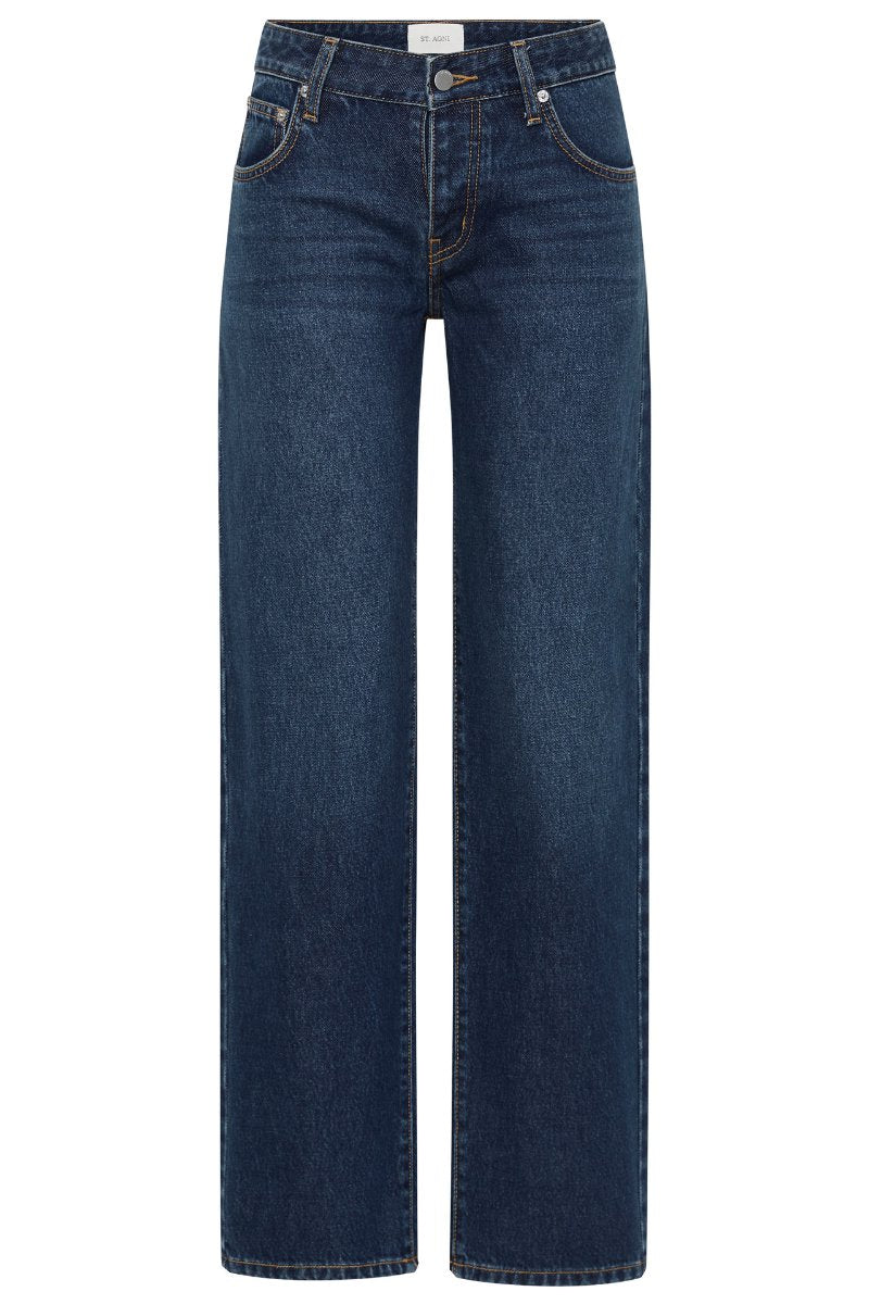 90S LOW RISE JEANS-DARK INDIGO Denim ST AGNI