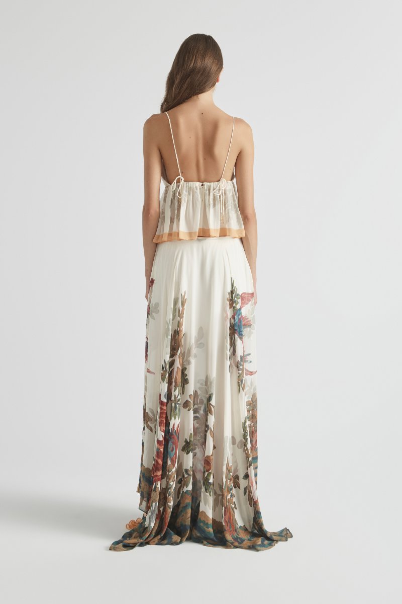 PROMISES FLOWER BUST CAMI-GARDENIA Tops ANTIPODEAN