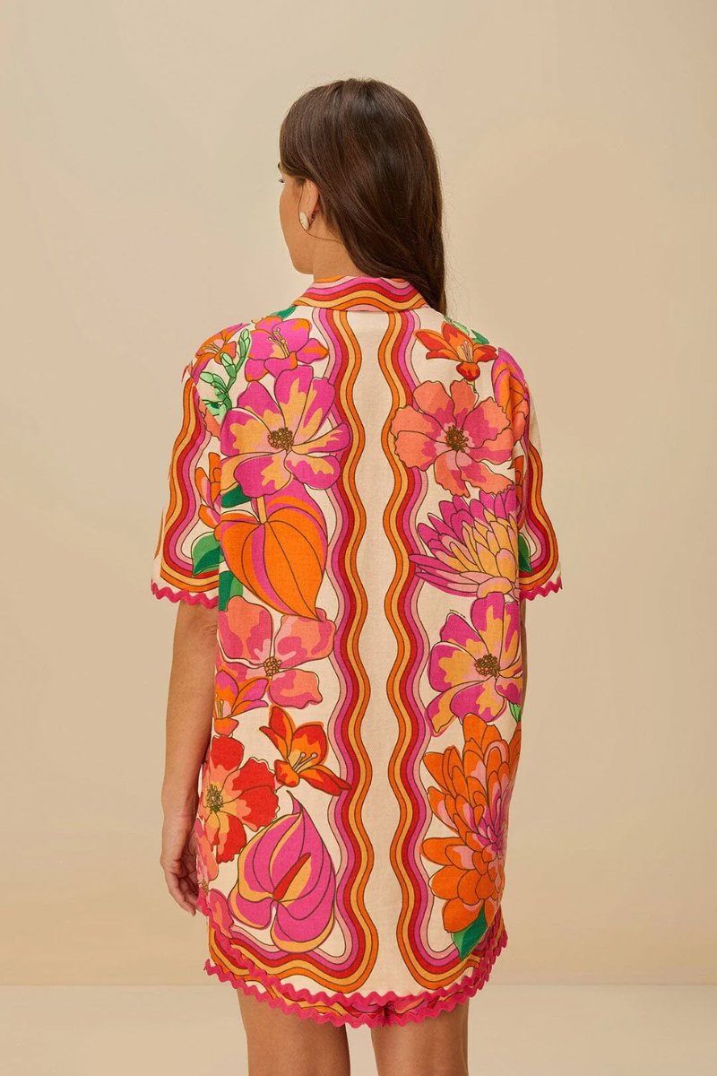 SPRING AFFAIR SHIRT-BEIGE Tops Farm Rio