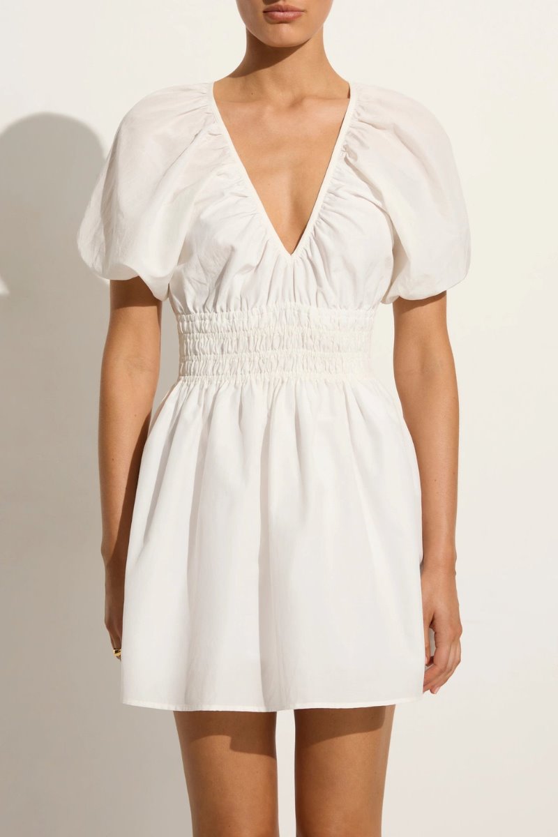 SALONE MINI DRESS-WHITE Mini Dress Faithfull the Brand