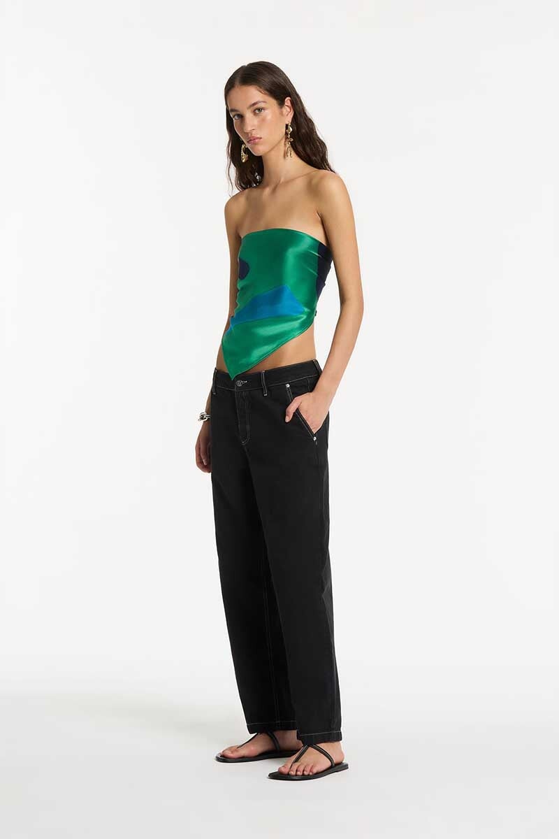 FRANKIE SCARF-EMERALD REFLECTION Tops SIR.