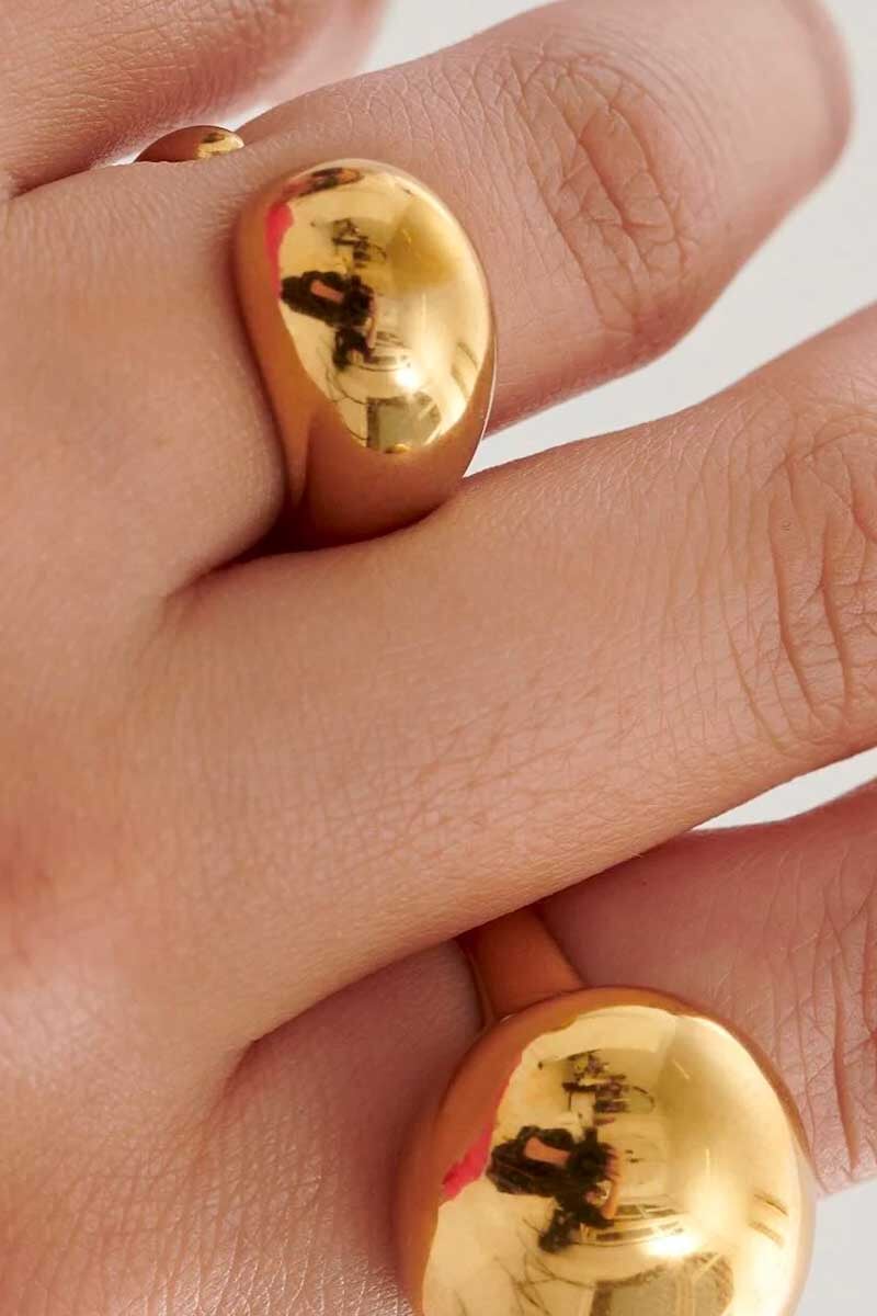 BABY DOME RING-GOLD Jewellery Anna Rossi Jewellery