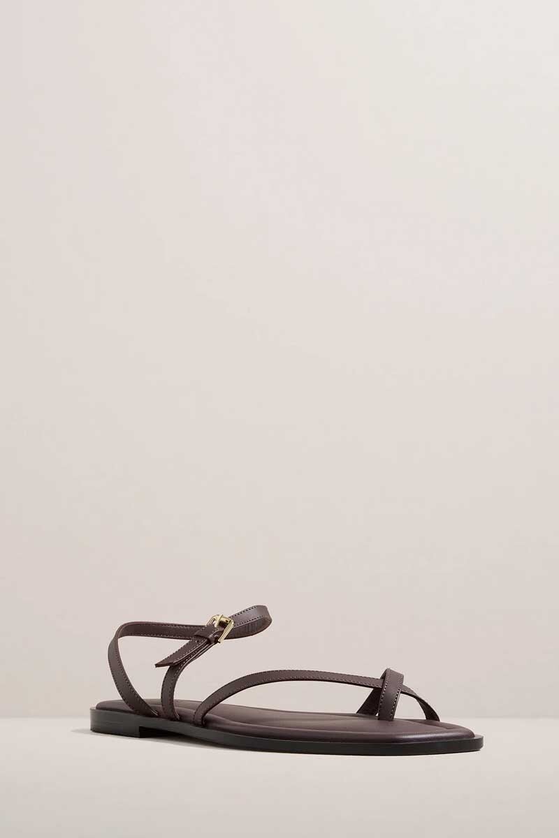 THE LUCIA SANDAL-WALNUT Shoes A.Emery