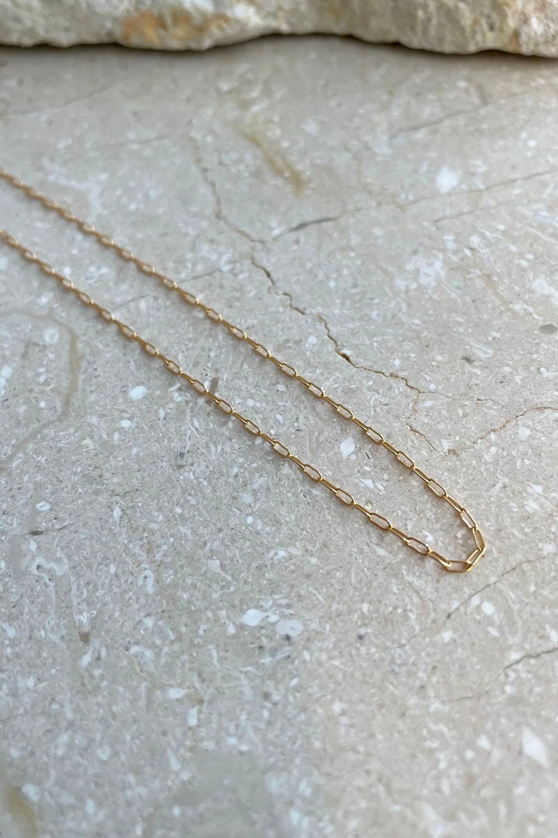 LONG LINK FINE CHAIN-GOLD Jewellery Anna Rossi Jewellery