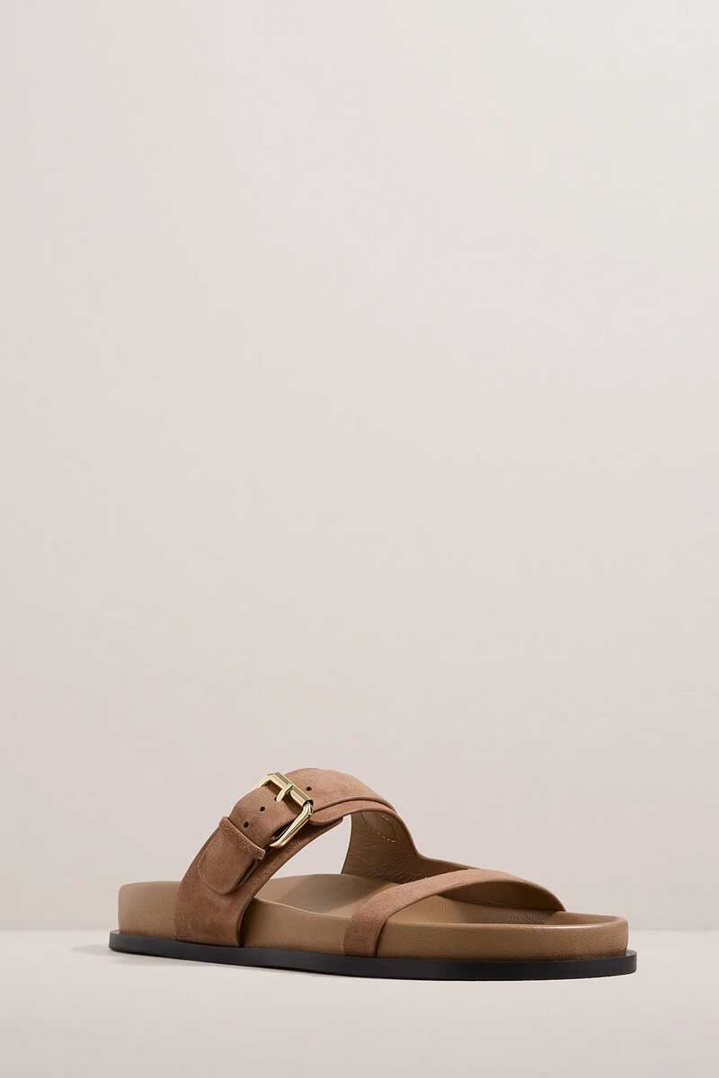 THE PRINCE SANDAL-NUTMEG SUEDE Shoes A.Emery