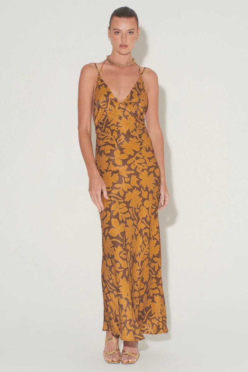 MEADOW DRESS-COCOA LEAF Dress HANSEN AND GRETEL