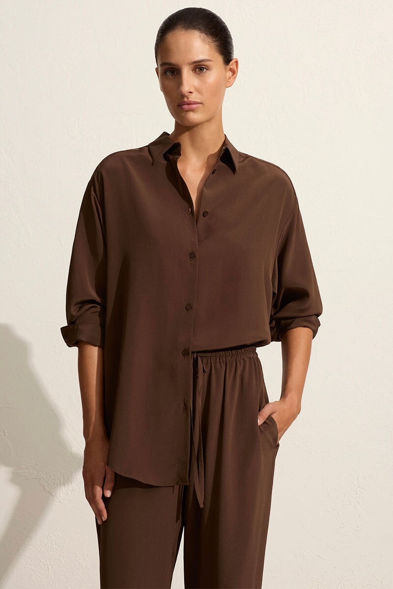DRAWSTRING TROUSER-SABLE Pants Matteau