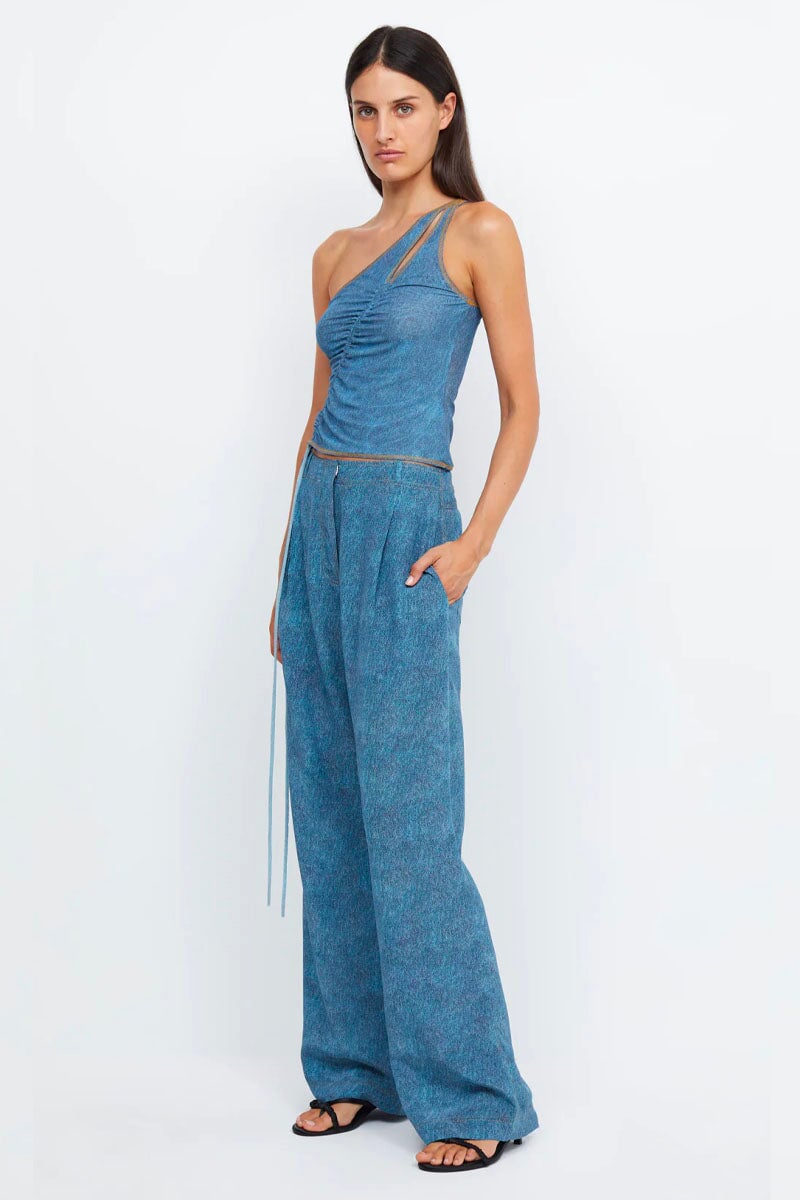 DUSTIN TROUSER-DARK DENIM Pants Bec and Bridge