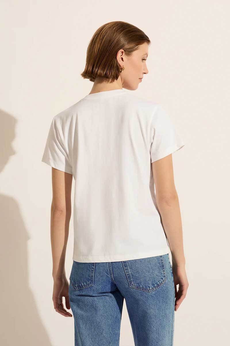 GOOD FOR HUMANITY TEE-WHITE/ARMY Tops Outland Denim